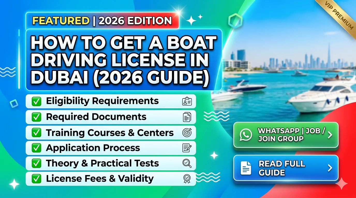 How to Get a Boat Driving License in Dubai (2026 Complete Guide)
